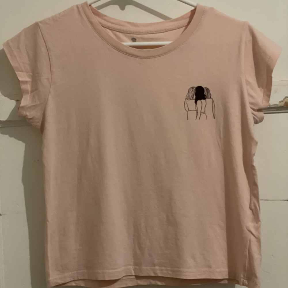 light pink baby tee | cotton on | size small